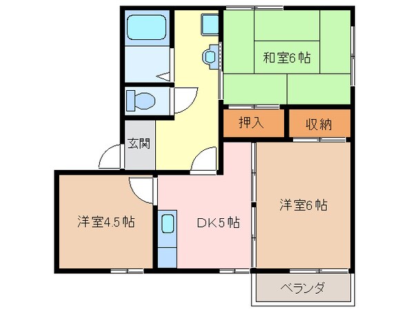 徳和駅 徒歩22分 1階の物件間取画像